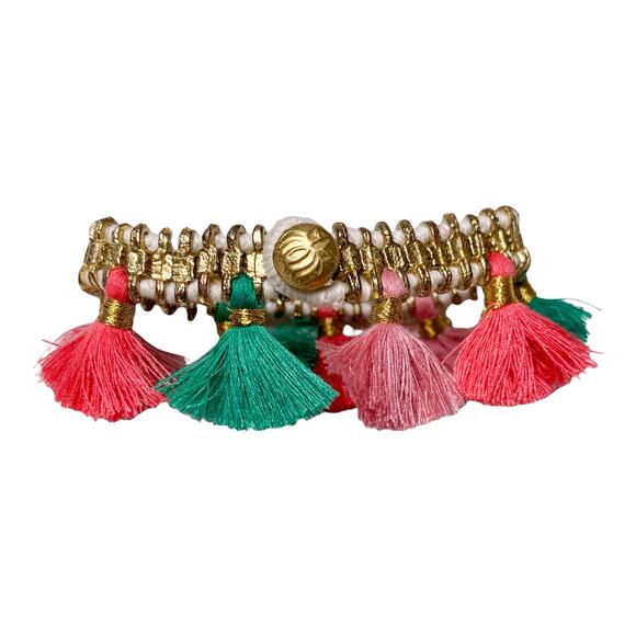 Copied - Shiraleah Felicity Boho Tassel Bracelet Multicolor - Picture 2 of 7